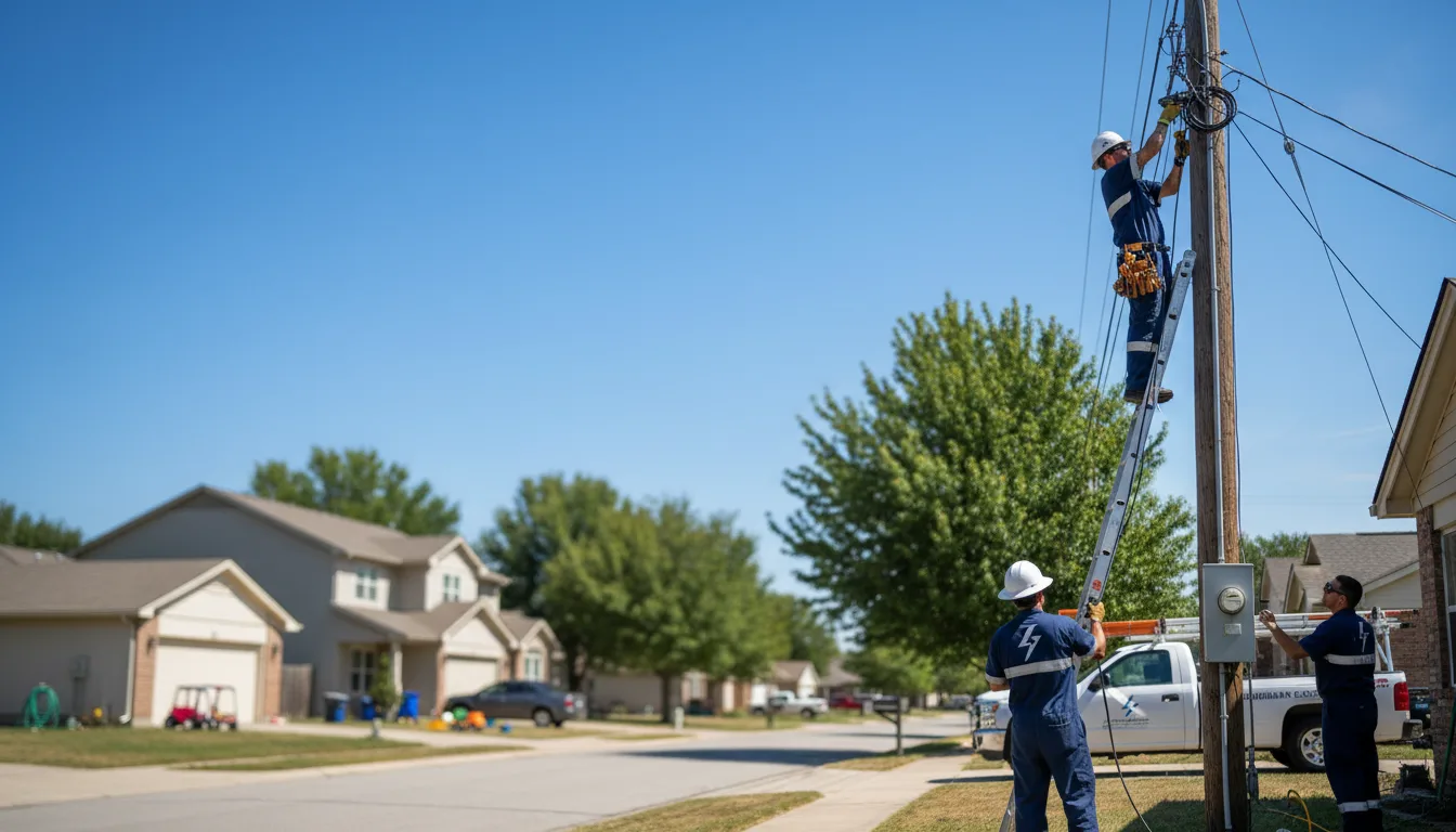 Residential electrician providing installation services in Arizona City, AZ